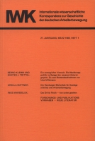 IWK Heft 1, M�rz 1985