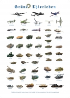 „Gr�ne Thierleben“ – Das Abw�rts!-Plakat (A2, 594 x 420 mm)